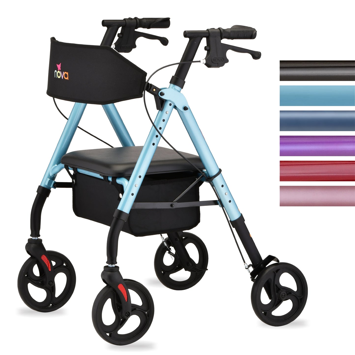 Star 8" WB Rollator Diamond Blue