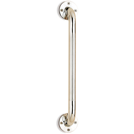 Wall Grab Bar 16 inch Chrome With Knurled Handle