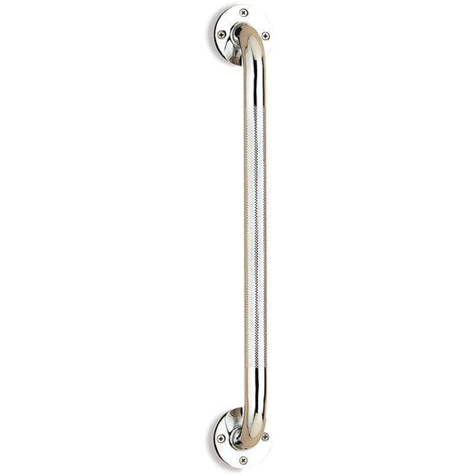 Wall Grab Bar 18 inch Chrome with Knurled Handle