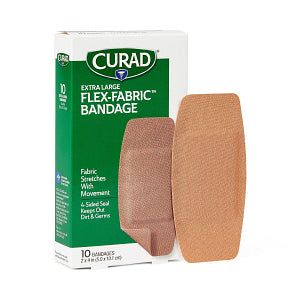 Adhesive Bandage Curad XL Fabric 2"x4" 10 Count