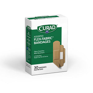 Adhesive Bandage Curad Fabric Assorted 30 Count