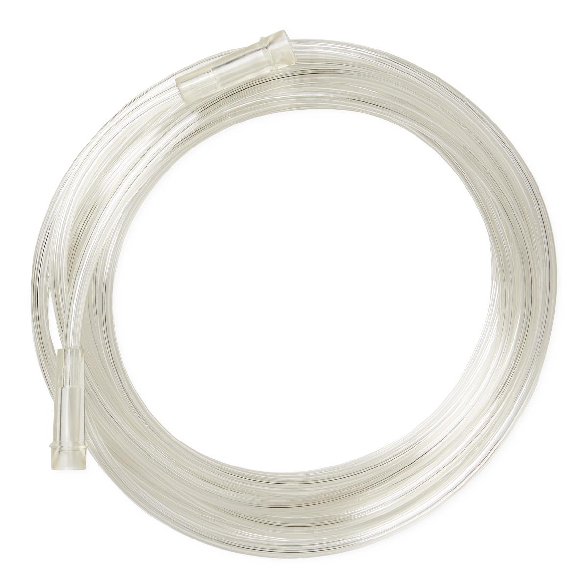 Clear Crush-Resistant Oxygen Tubing, 50', Standard Connector