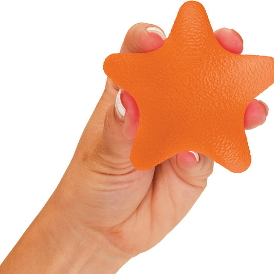 Hand Squeeze Star, Firm, Orange