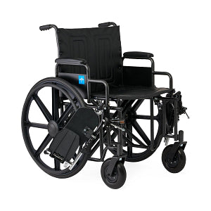 Guardian Extra-Wide Wheelchair, 24" Wide Seat, Elevating Leg Rests