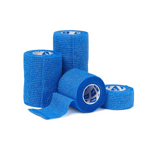 Nonsterile Self-Adherent Wrap, Blue, 4" x 5 yd.