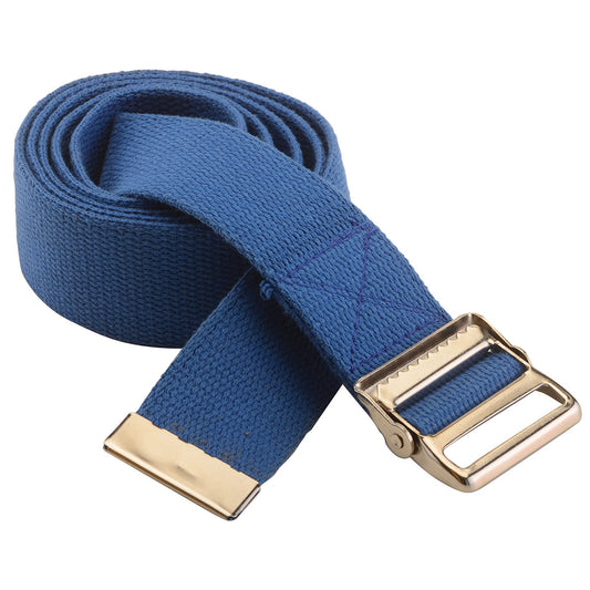 Gait Belt 52" Metal Buckle Blue